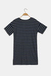 Marks & Spencer Cotton Mid Length Nightdress - Navy Mix — thumbnail 2
